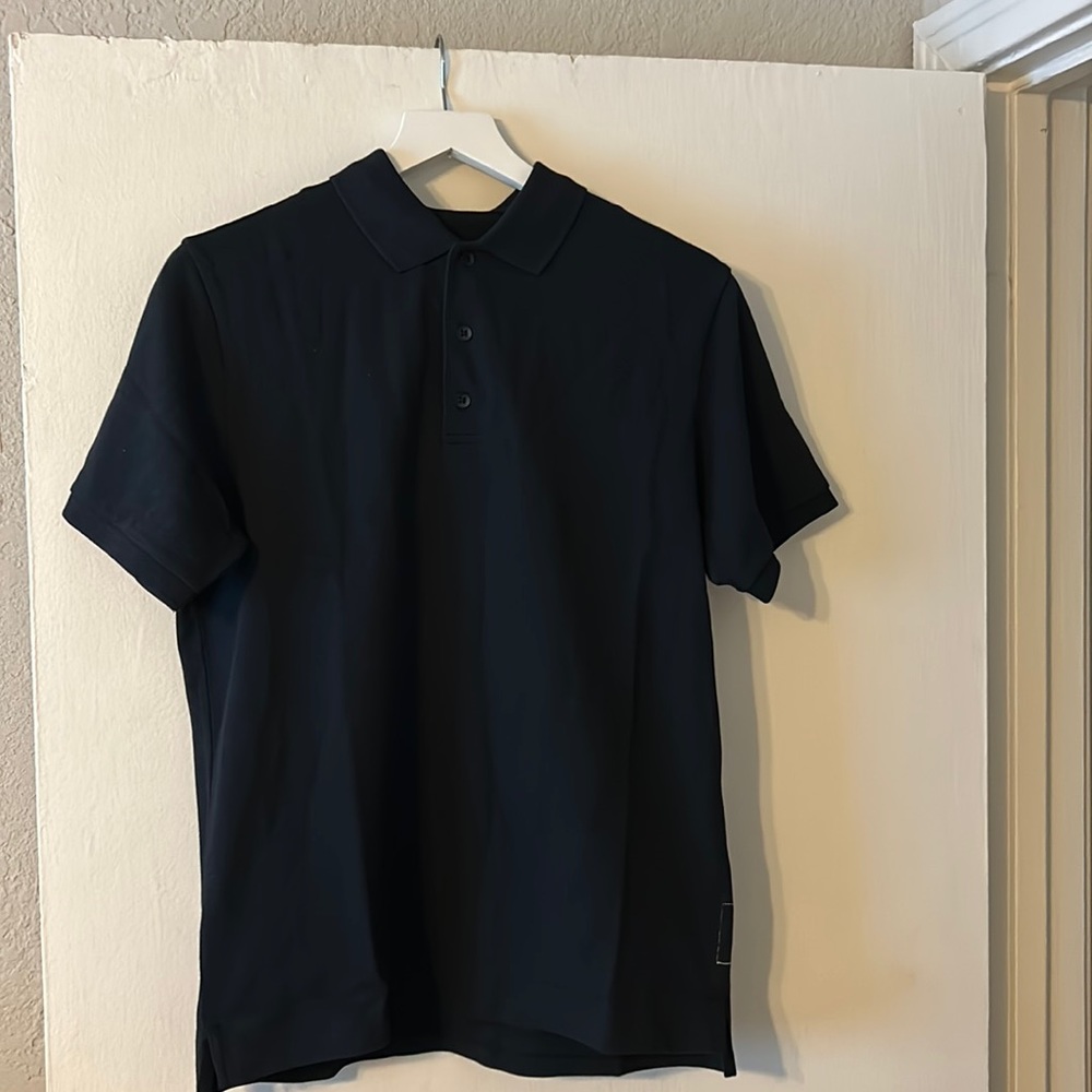 Men’s rag and bone navy pique polo. Tags still on. New. Never work.
